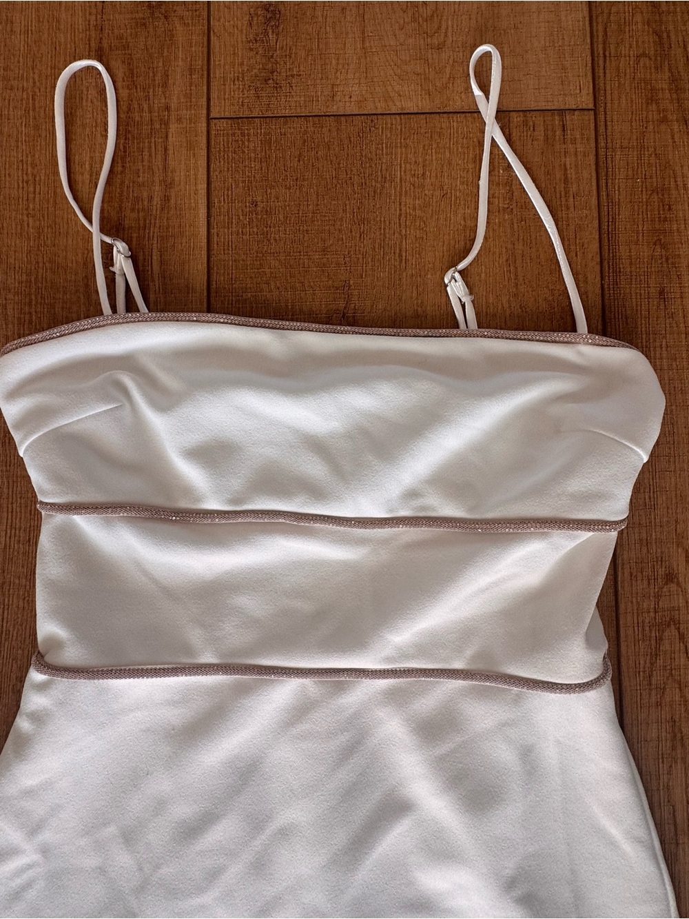 Selfie Leslie Esperance White Diamante Bodycon Midi Dress S NWT HOCO Formal - Picture 5 of 12